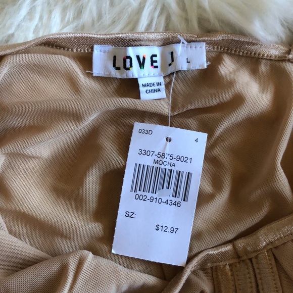 NWT Mocha Colored Bondage Style Bodysuit L - Picture 8 of 8